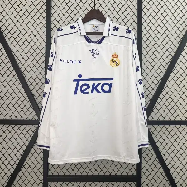 Real Madrid 1994/95 - Local - Aficionado - Retro - Manga Larga